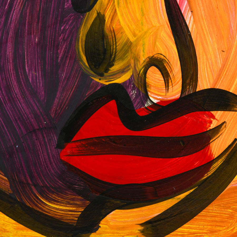 Signed Peter Keil "Ember of Emotion" Mixed Media on Masonite-2