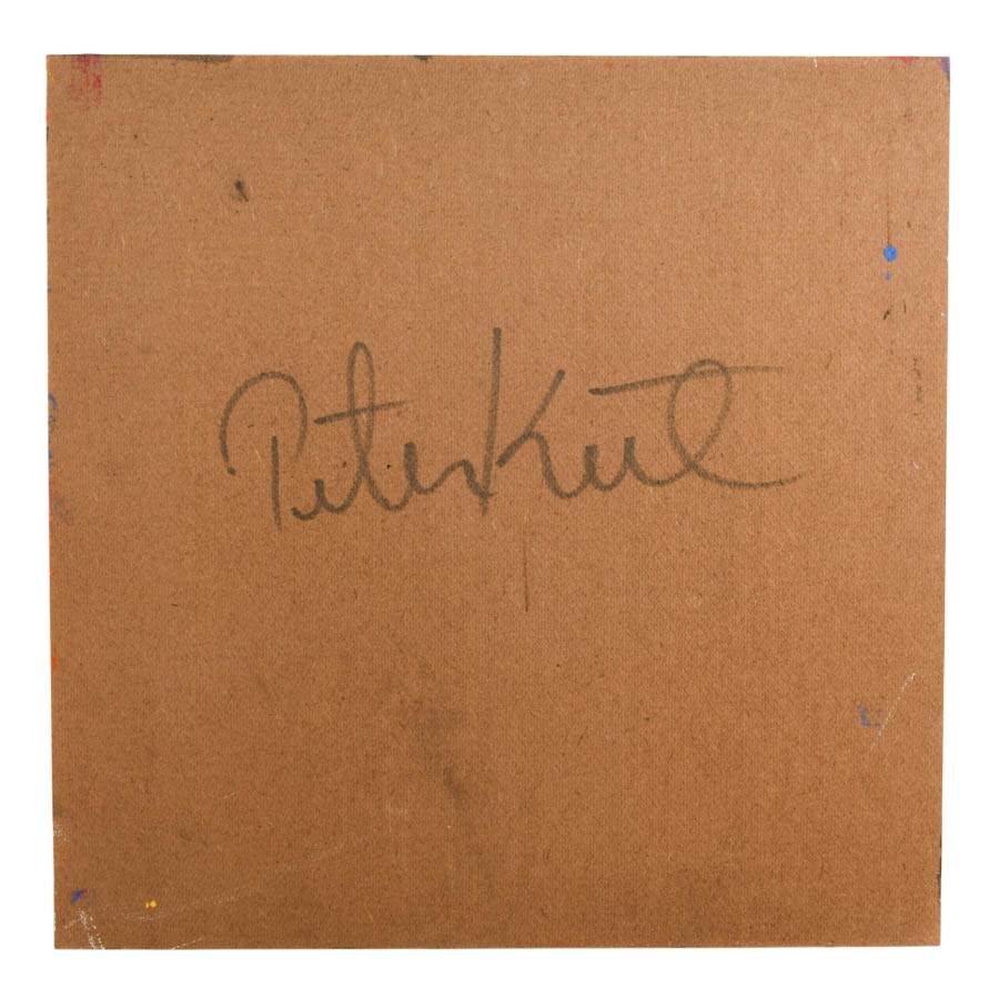 Signed Peter Keil "Untitled, 1993" Mixed Media on Masonite-5