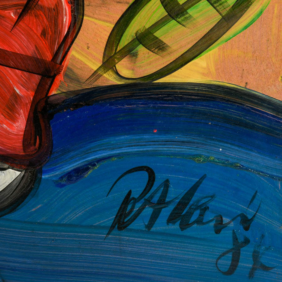 Signed Peter Keil "A Still Life Stirred" Mixed Media on Masonite-4