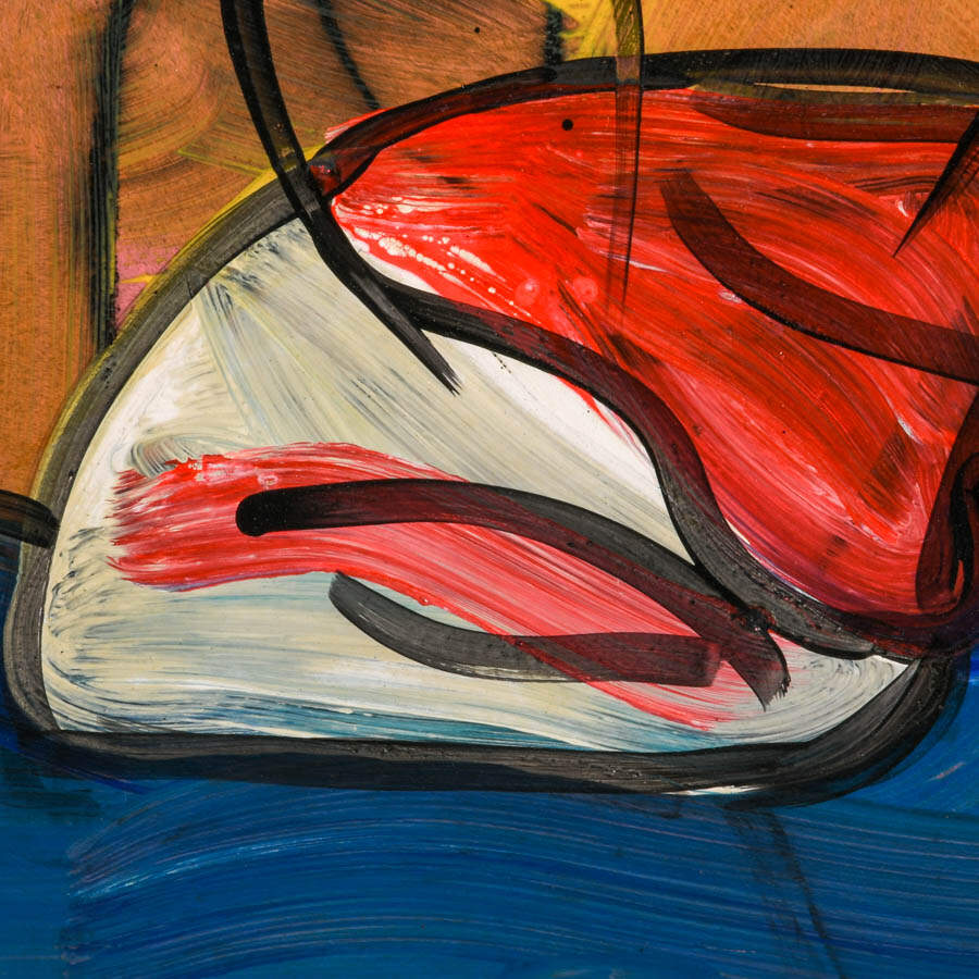 Signed Peter Keil "A Still Life Stirred" Mixed Media on Masonite-2