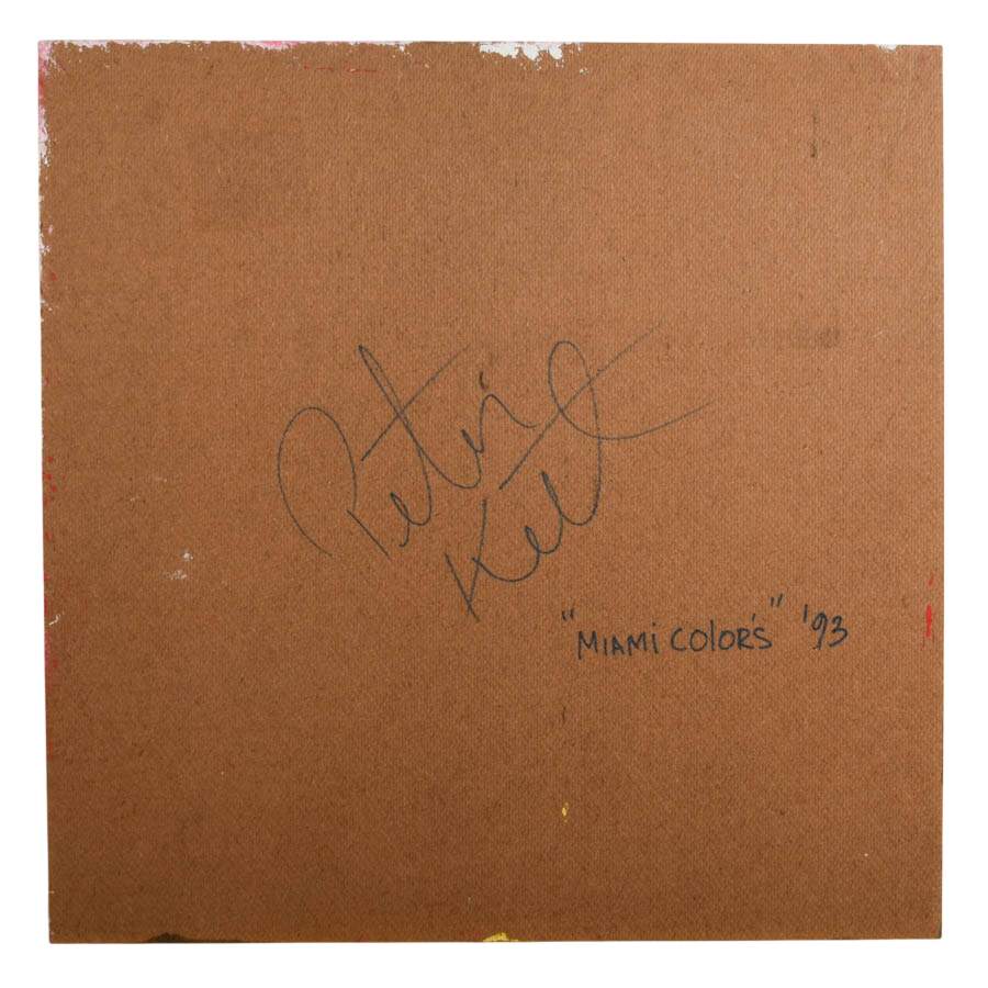 Signed Peter Keil "Untitled, 1993" Oil on Masonite-5