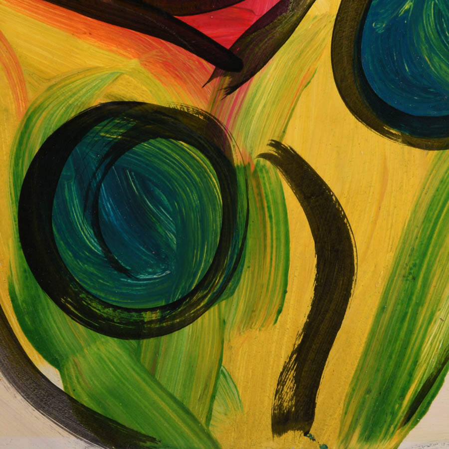 Signed Peter Keil "Untitled, 1993" Oil on Masonite-3