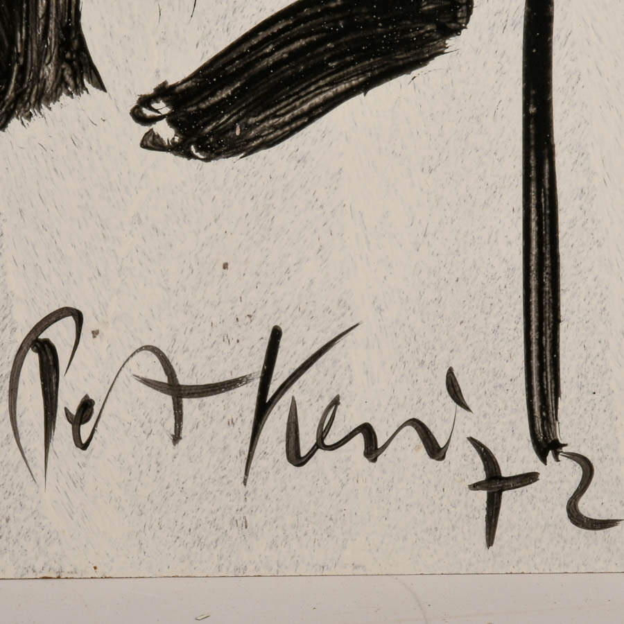 Signed Peter Keil "Untitled" Mixed Media on Masonite-3