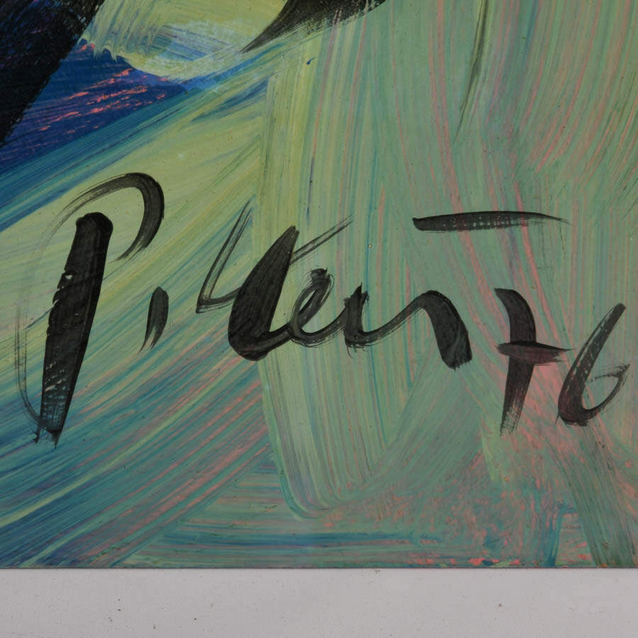 Signed Peter Keil "Magnified Guise" Mix Media on Masonite-3