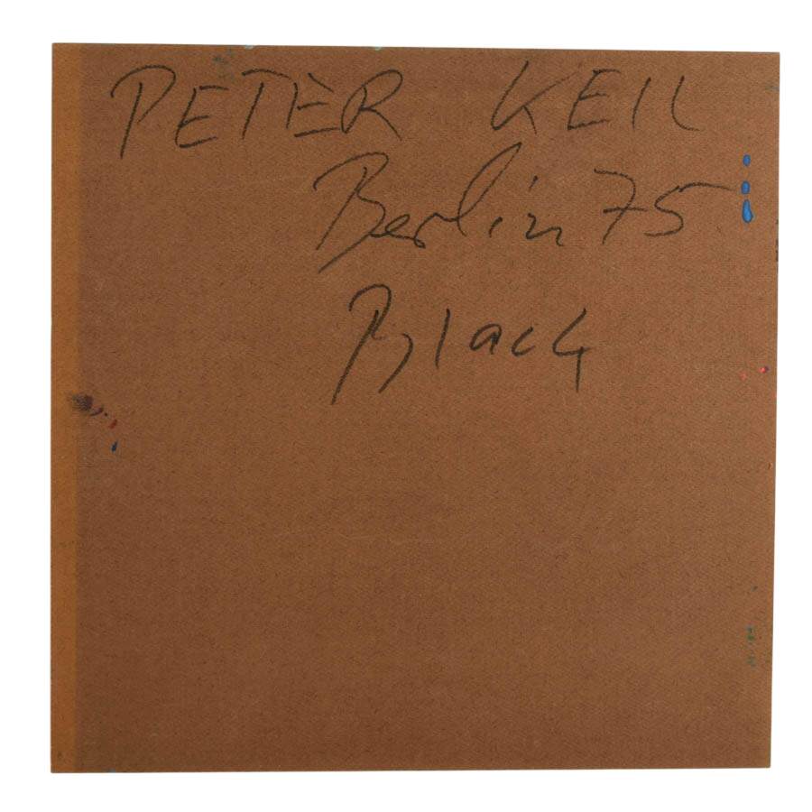 Signed Peter Keil "Portrait in Midnight and Lime" Mixed Media on Masonite-4