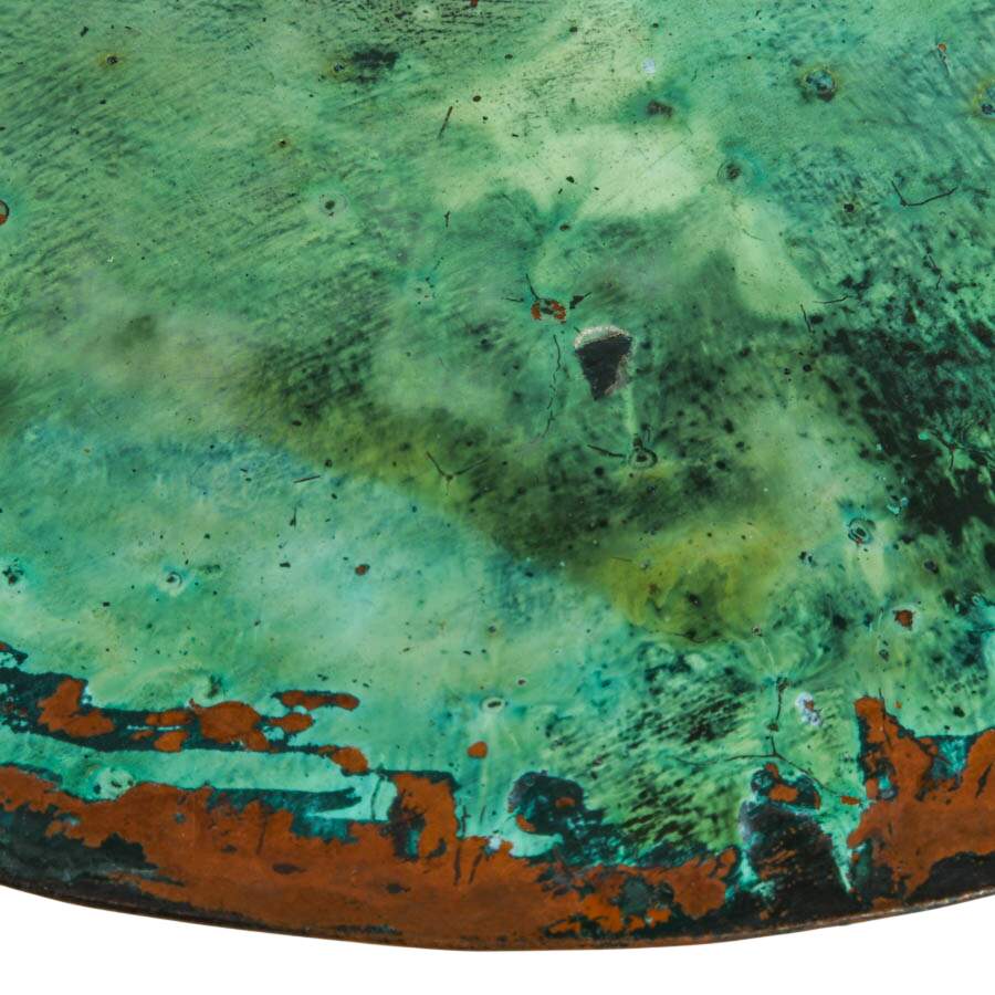 Modernist Mixed-Metal Decorative Wall Plate in the Style of Graziella Laffi-5