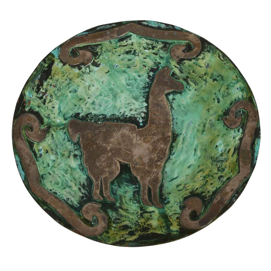 Modernist Mixed-Metal Decorative Wall Plate in the Style of Graziella Laffi-1