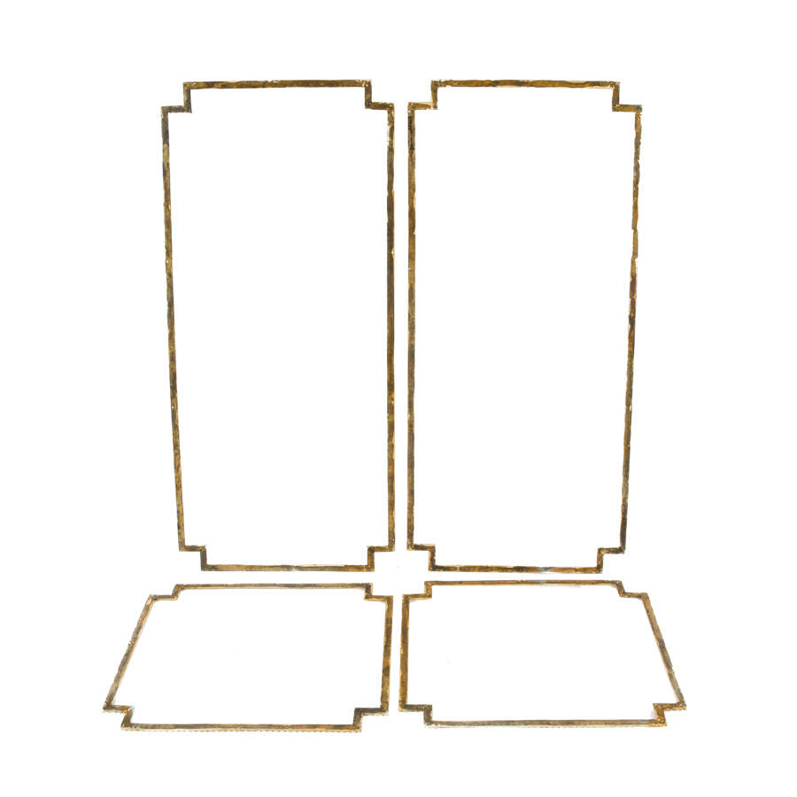 Four-Piece Brass Architectural Accent Set-4