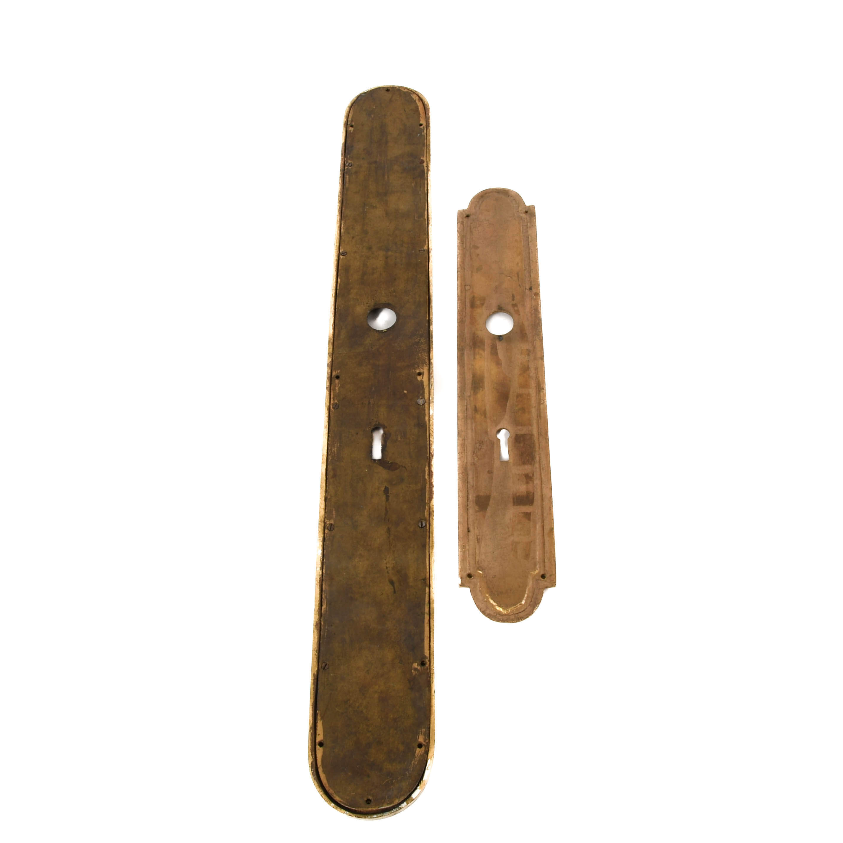 Group of Two Brass Architectural Door Keyhole Hardware Accouterments-6