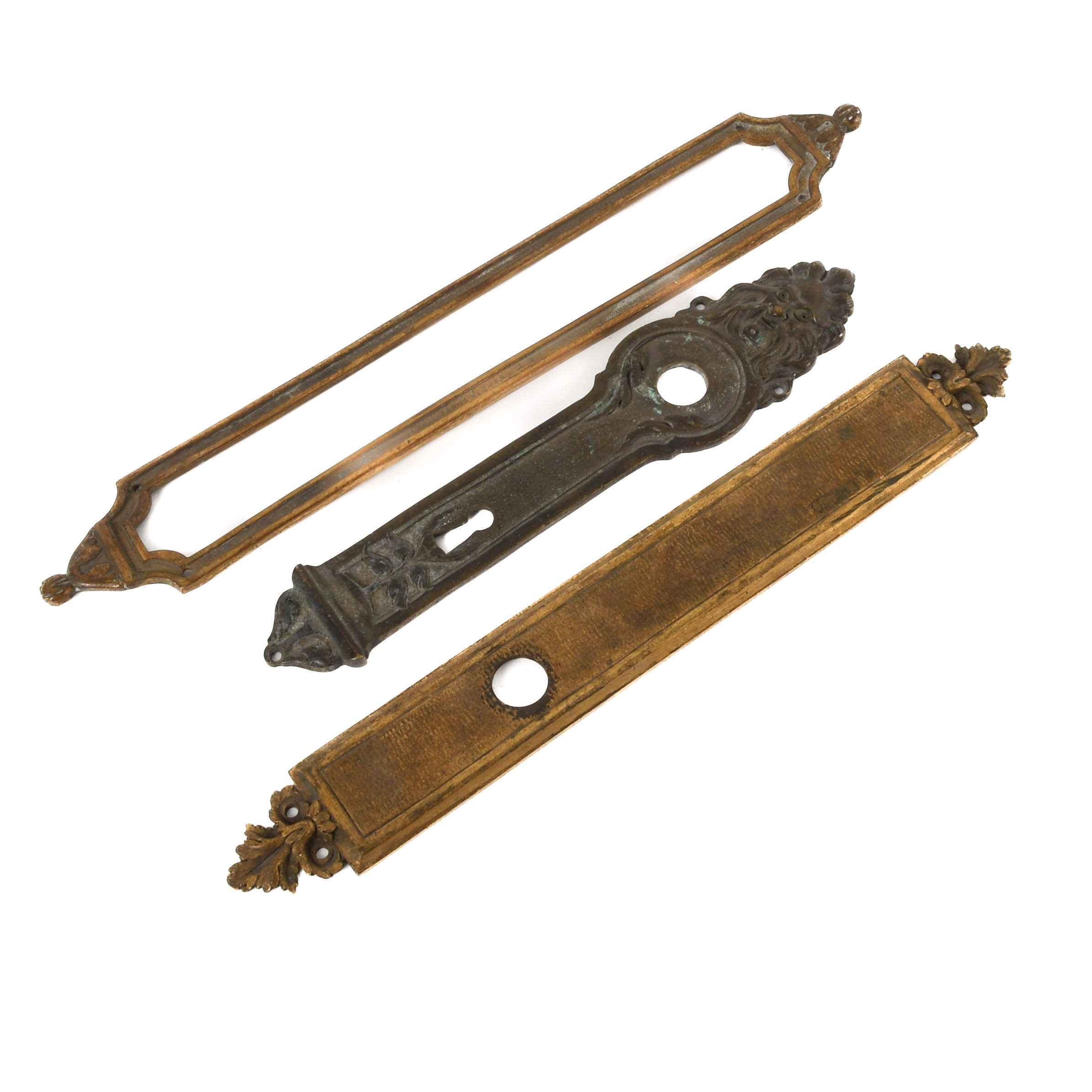 Grouping of Three Bronze Architectural Hardware Accouterments-2