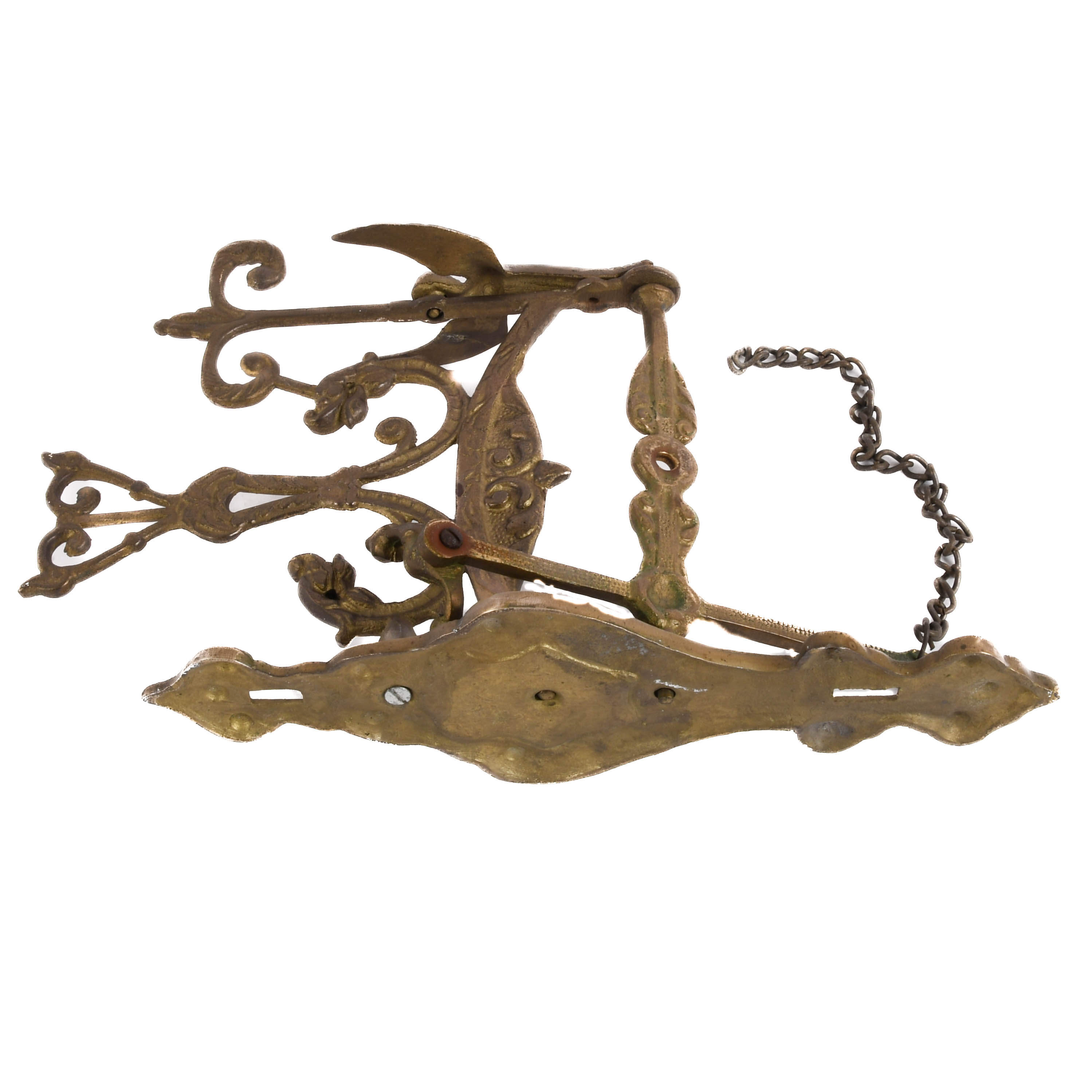 Antique Cast Iron Figural String Doorbell-7