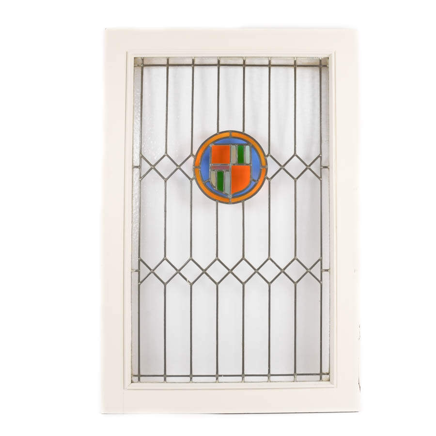 Large Antique Stained-Glass Window-5