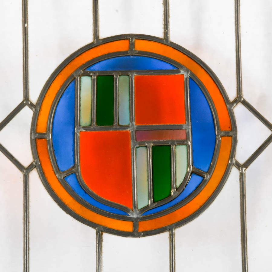 Large Antique Stained-Glass Window-4