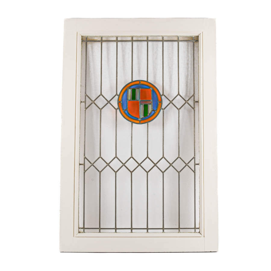 Large Antique Stained-Glass Window-1