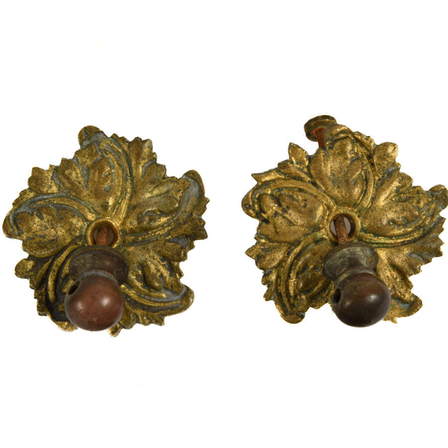 Lot of Ten Antique French Ormolu Architectural Hardware Details-4