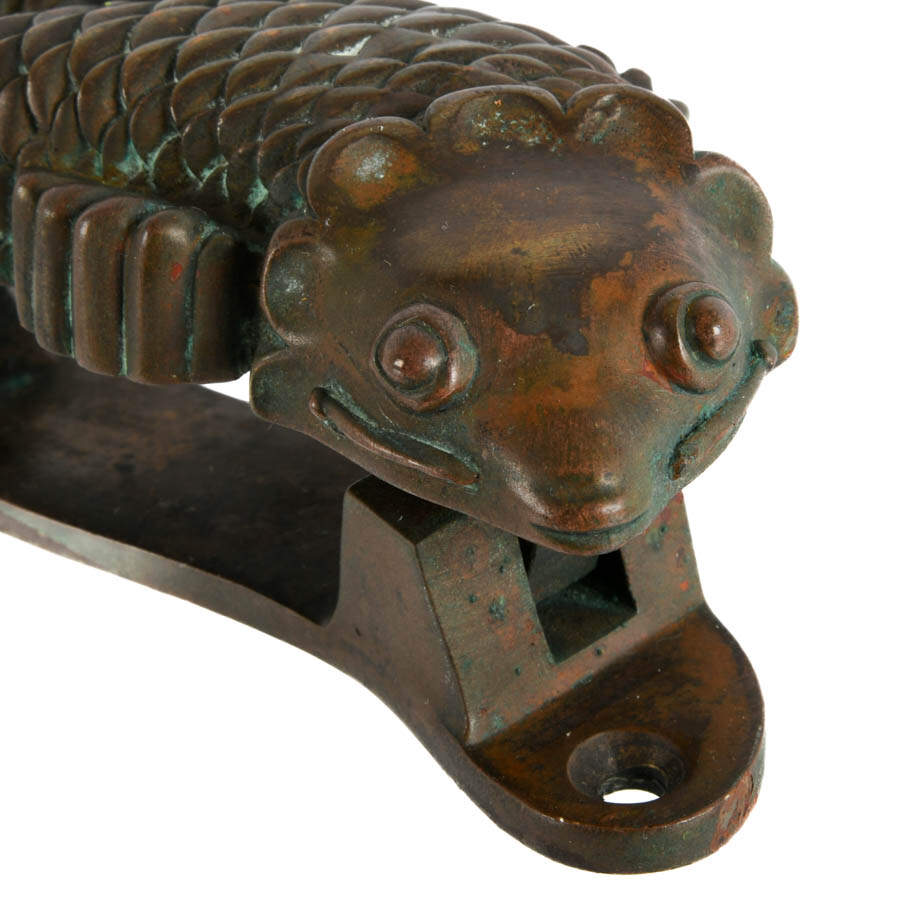 Vincenza Designs Bronze Pollino Koi Door Knocker-2