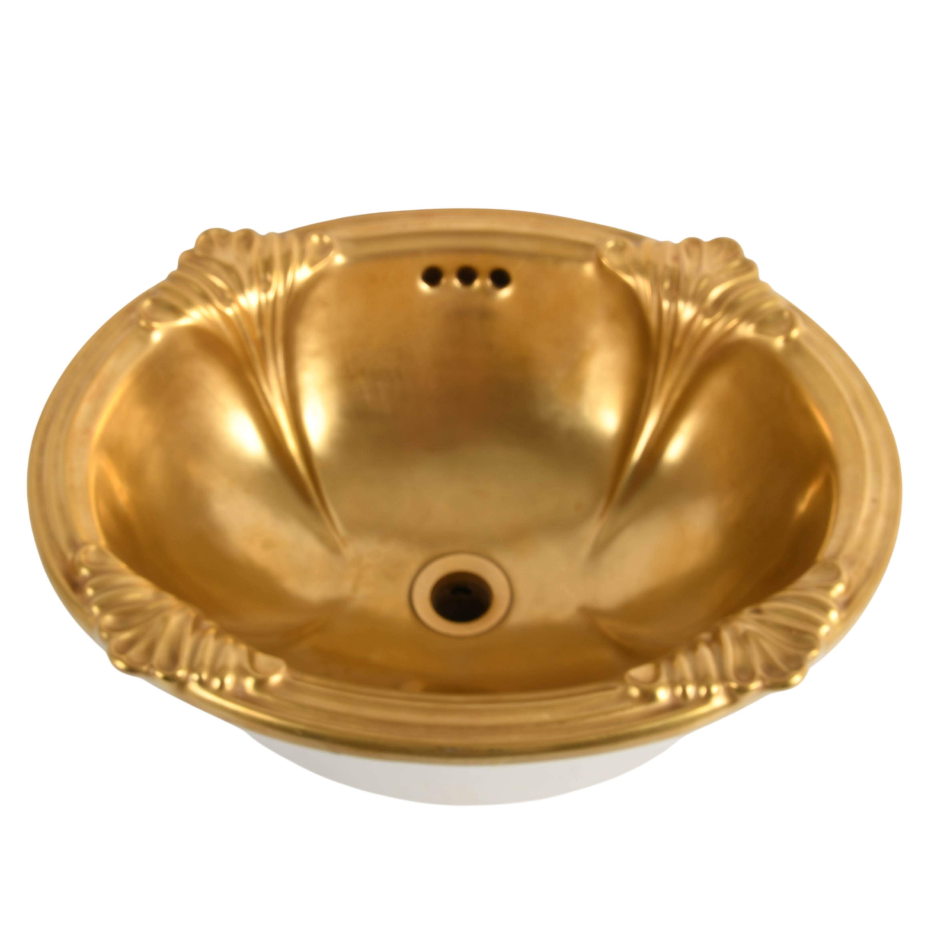Sherle Wagner Gilt Scalloped Empire Over Edge Sink-3