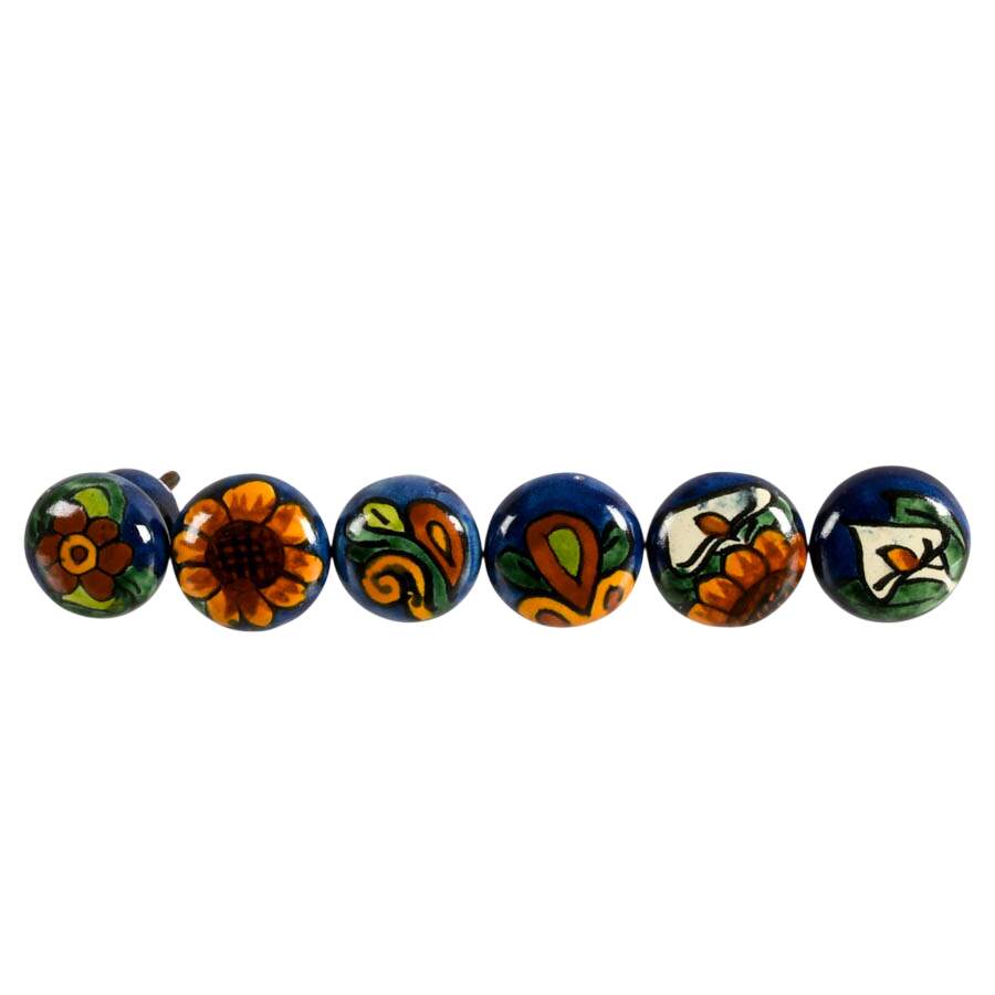Lot of Six Ceramic Knobs-6