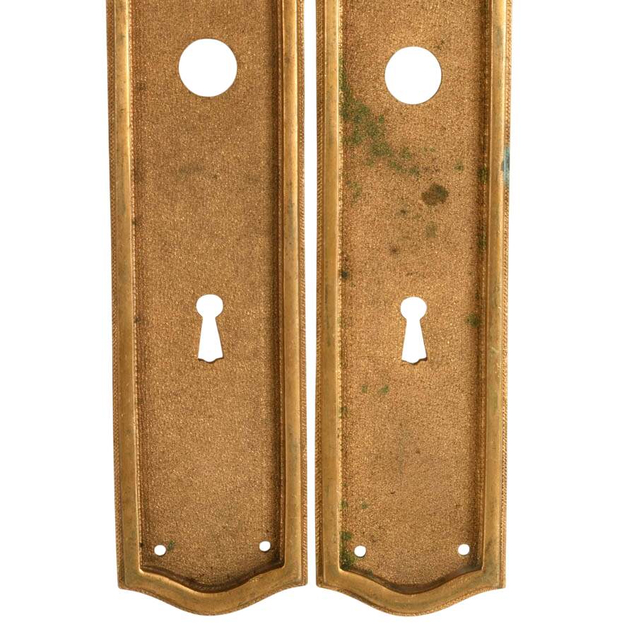 Pair of Brass Door Lock Covers-2