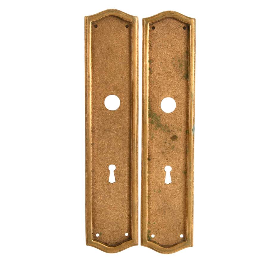 Pair of Brass Door Lock Covers-1