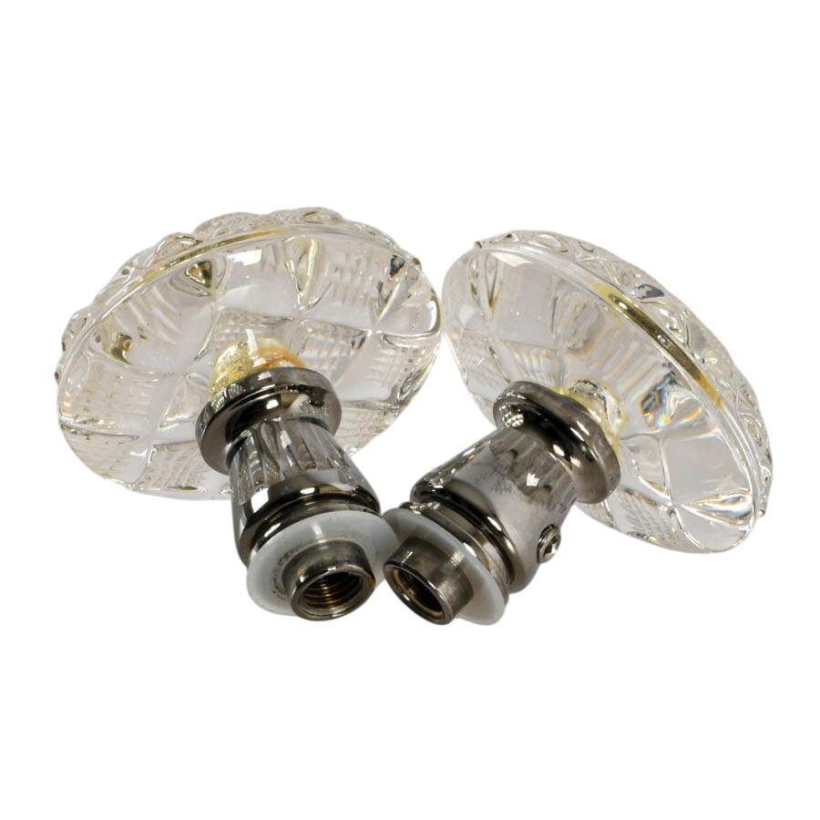 Pair of Cut Crystal Doorknobs-6