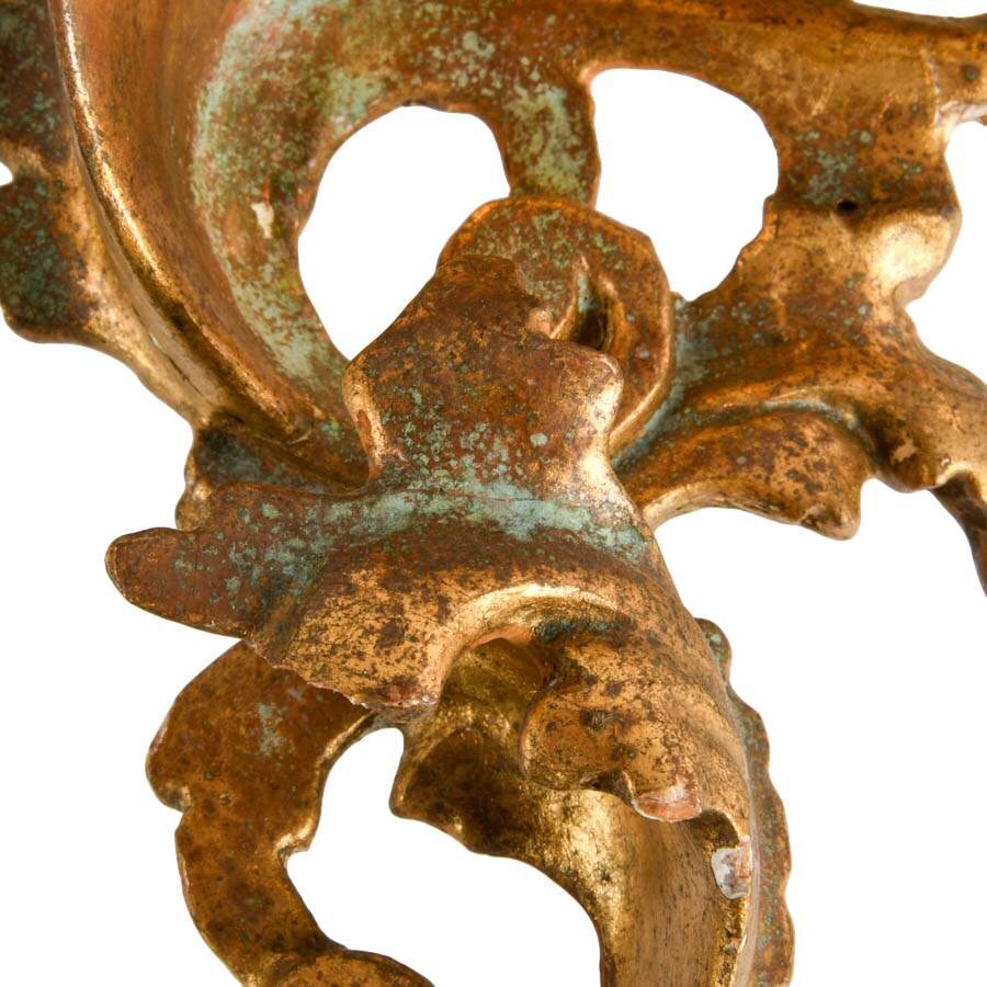 Italian Rococo-Style Gilt Carved Wood Wall Bracket-6