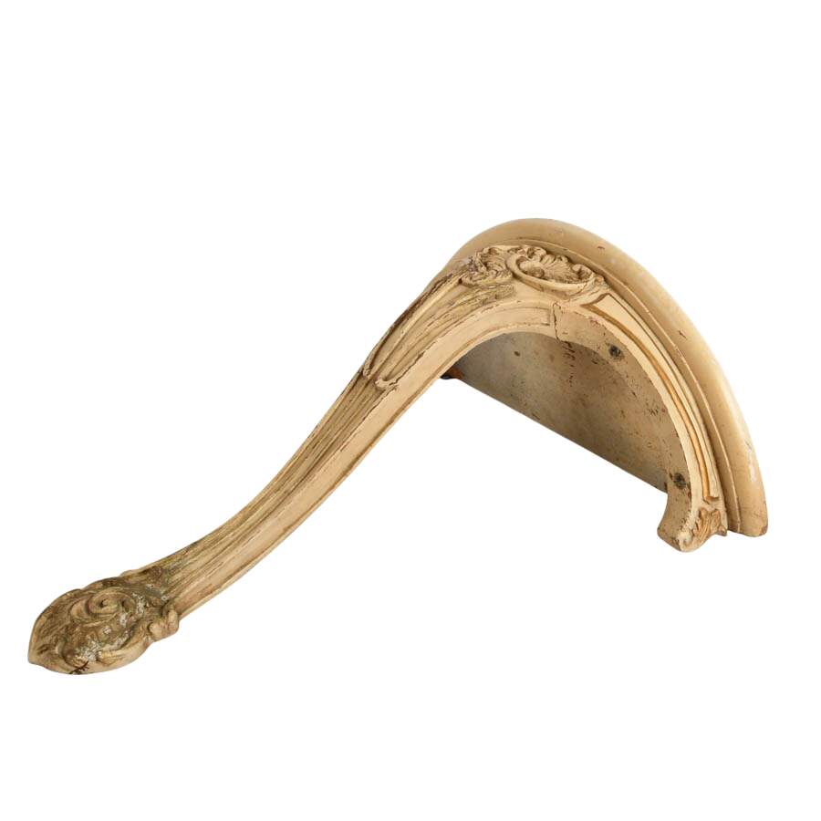 Italian Carved Wooden Wall Mounted Sconce Shelf-5