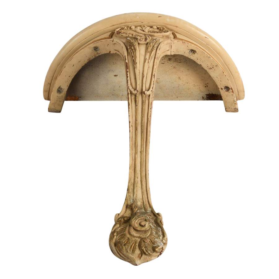 Italian Carved Wooden Wall Mounted Sconce Shelf-3