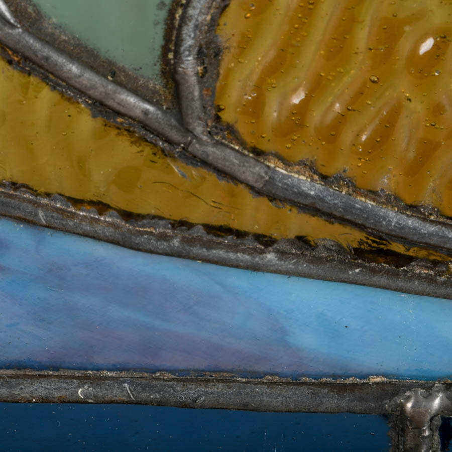 Vintage Stained-Glass Window Panel-7