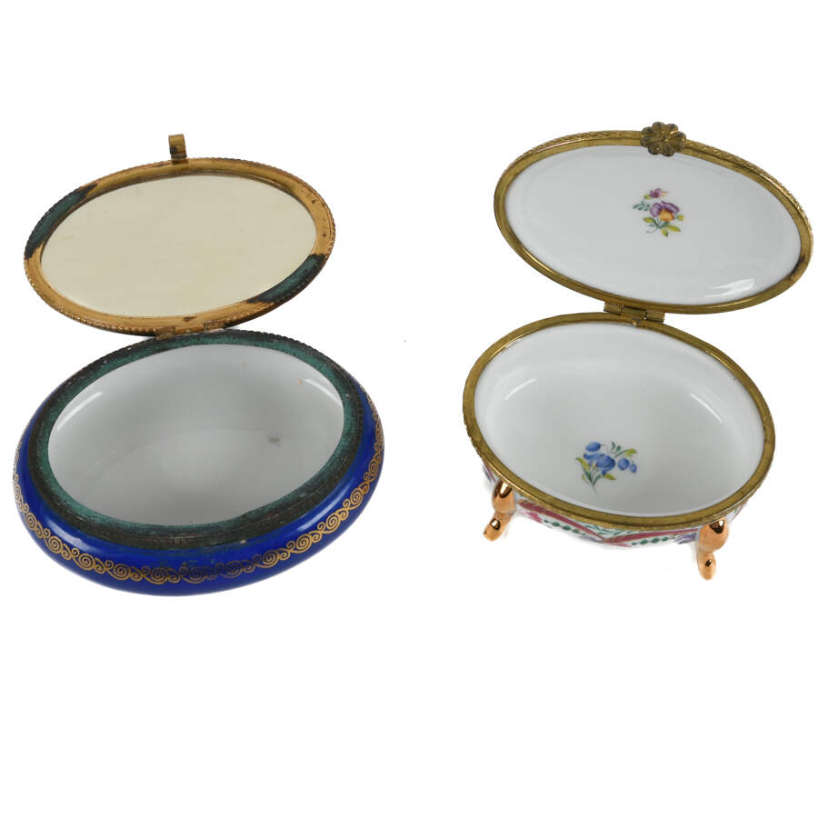 Antique Pair of Hand-Painted Dresser Boxes-4