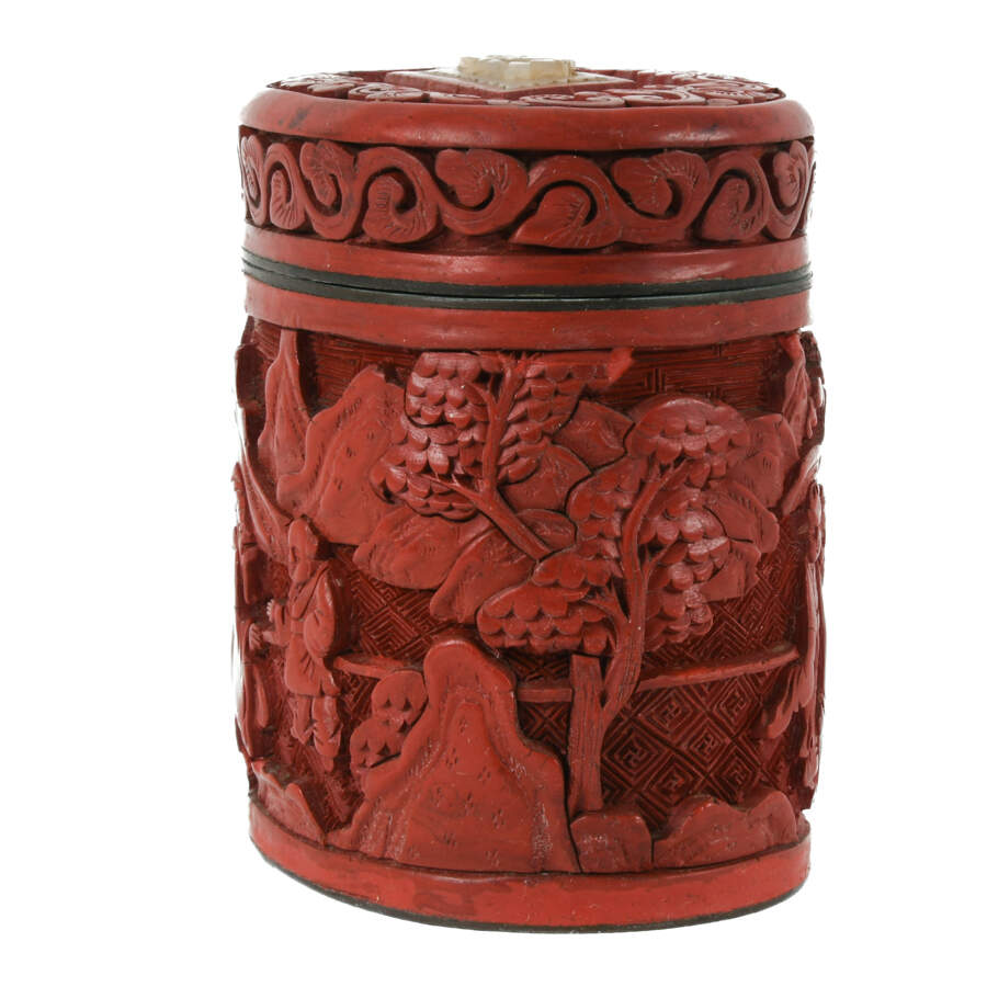 Cinnabar Tea Caddy-2