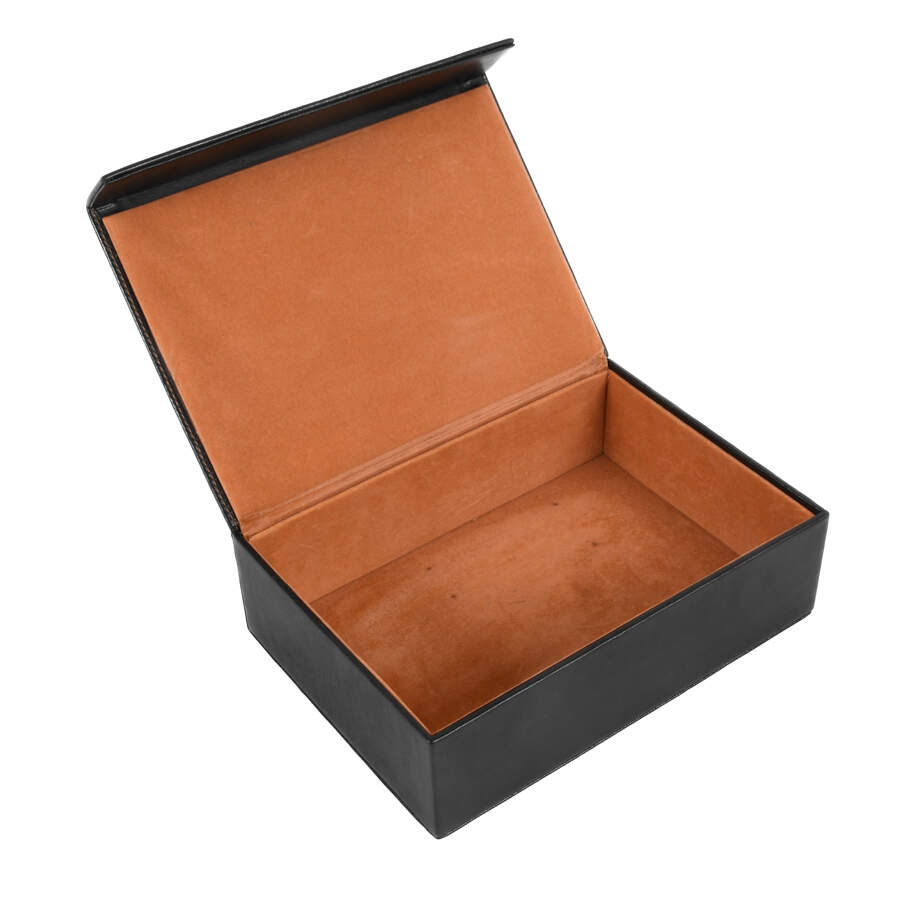 Empty Chanel Leather Gift Box for Men-5
