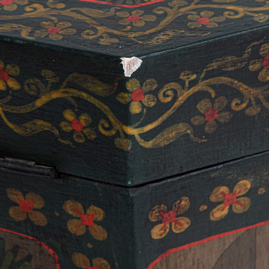 Burmese Decorated Wedding Chest-6