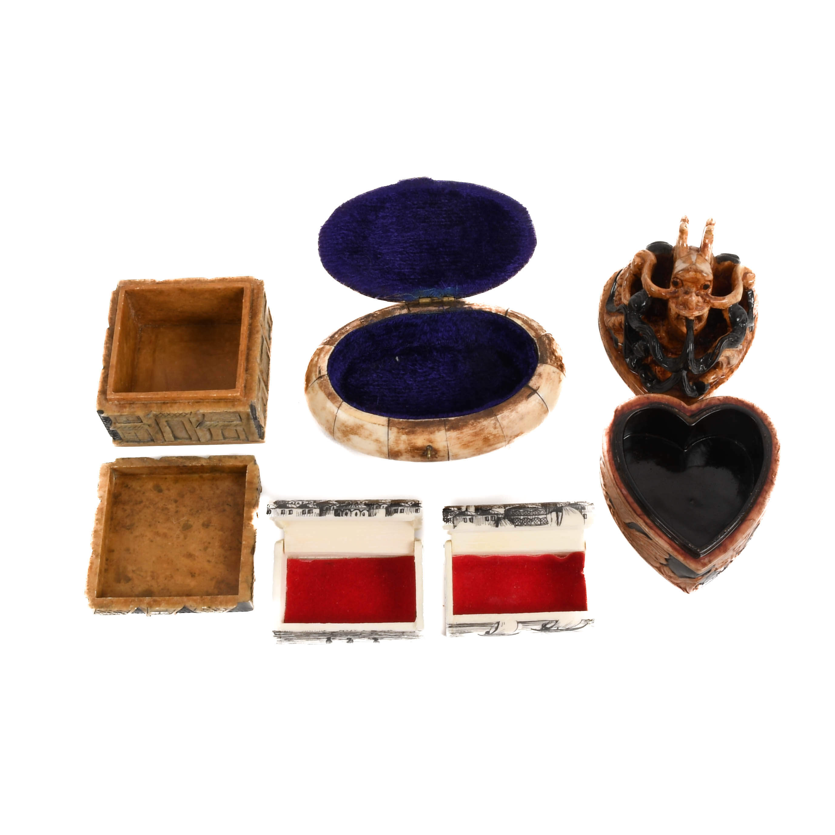 Assorted Mix Grouping of Trinket Boxes-2