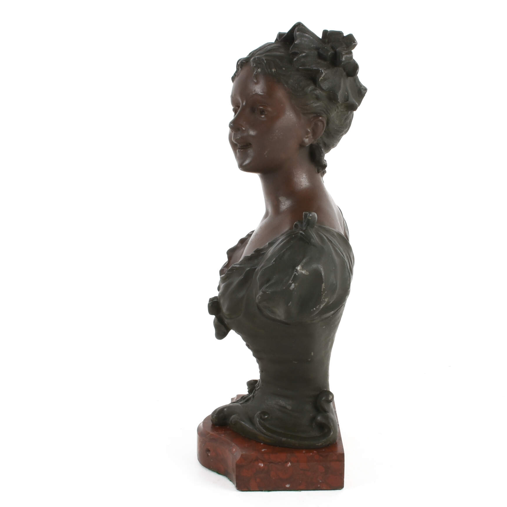 Signed Kinsburger Bust of a Lady-4