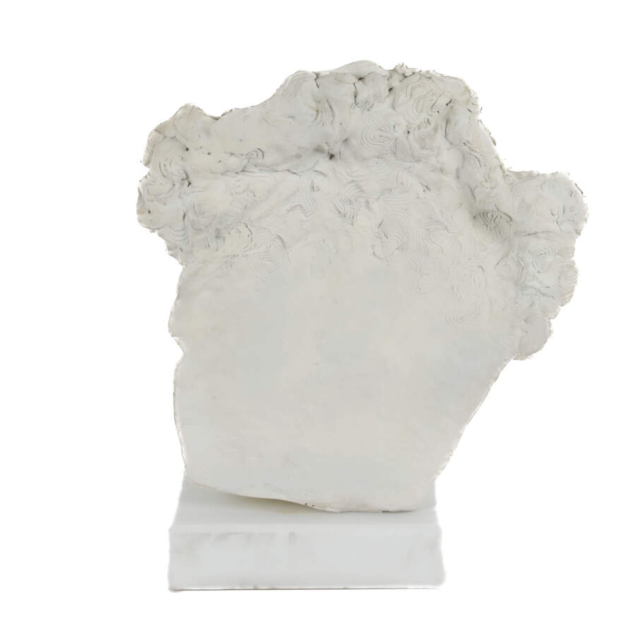 Oversized Classical Face Bust on Lazy Suzan Base-3