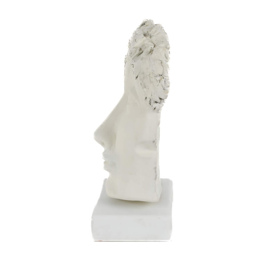 Oversized Classical Face Bust on Lazy Suzan Base-2