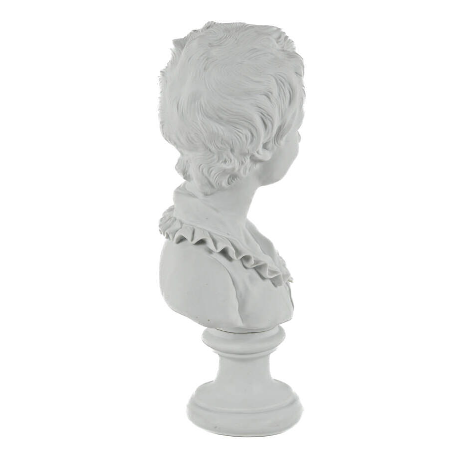 Signed Bisque Capodimonte Bust-5