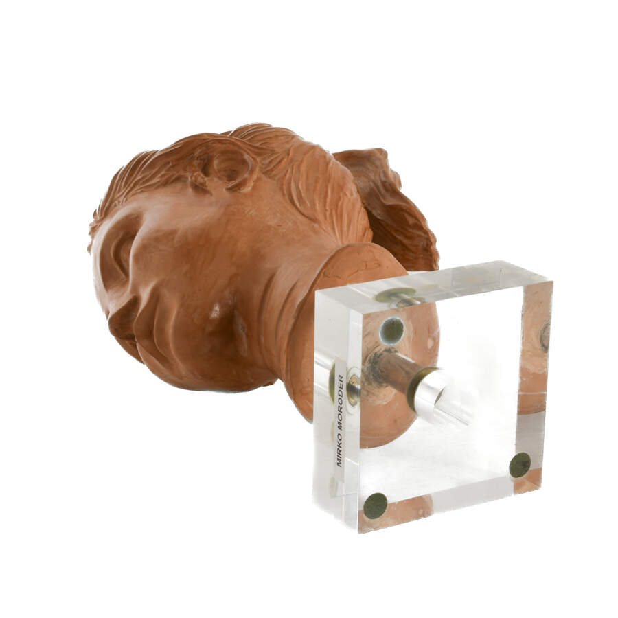 Mirko Moroder Clay Bust on Lucite Base-6