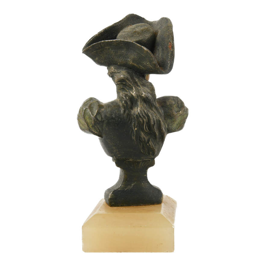 Woman with Hat on Marble Base-3
