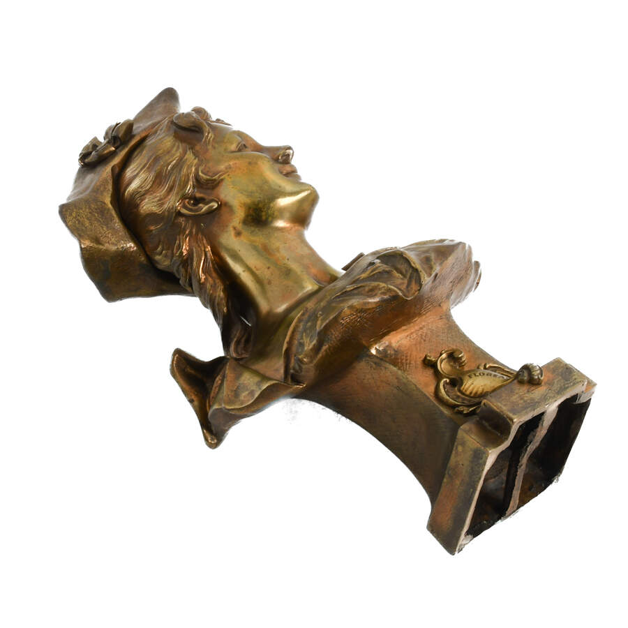Bronze Bust "Floreal" by Emile Pinedo-9