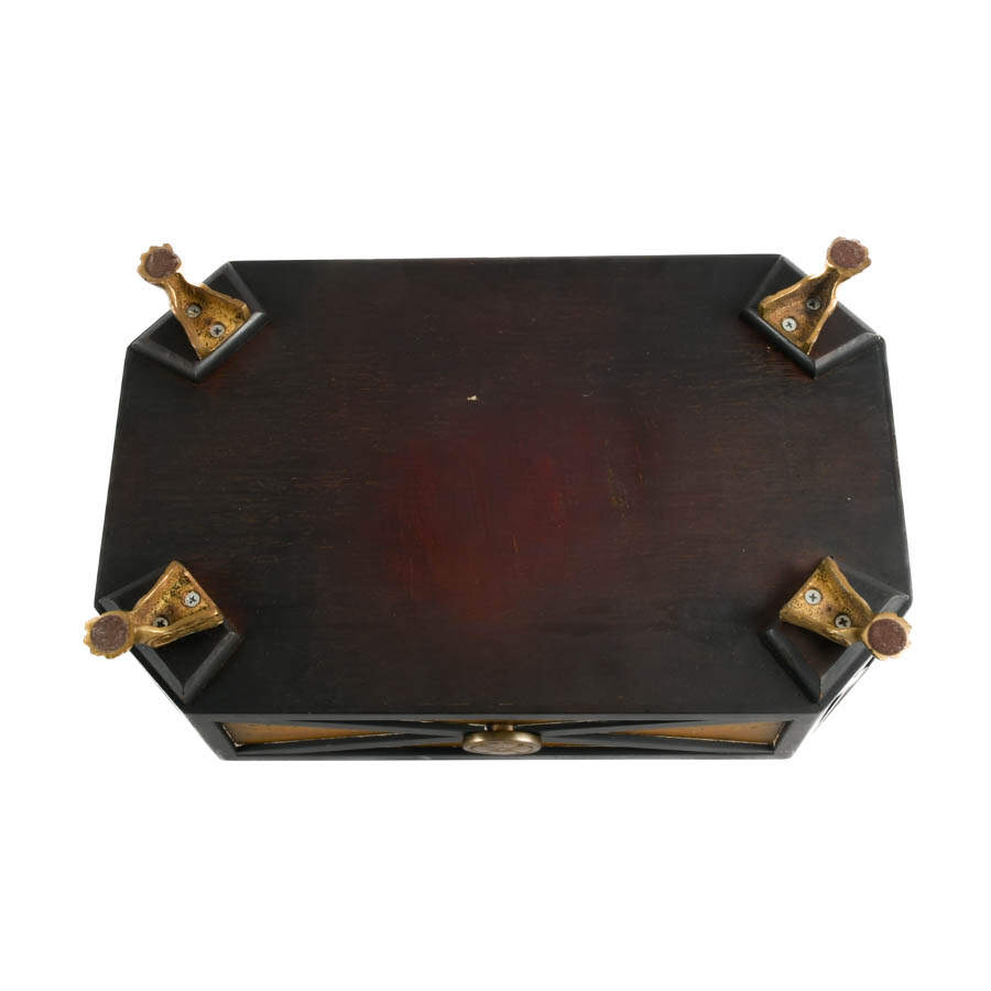 Hand-Carved Wooden Document Box-9