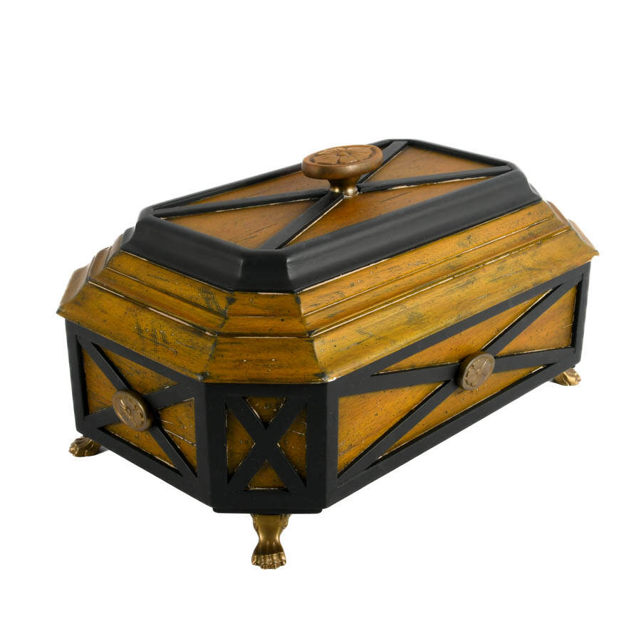 Hand-Carved Wooden Document Box-4