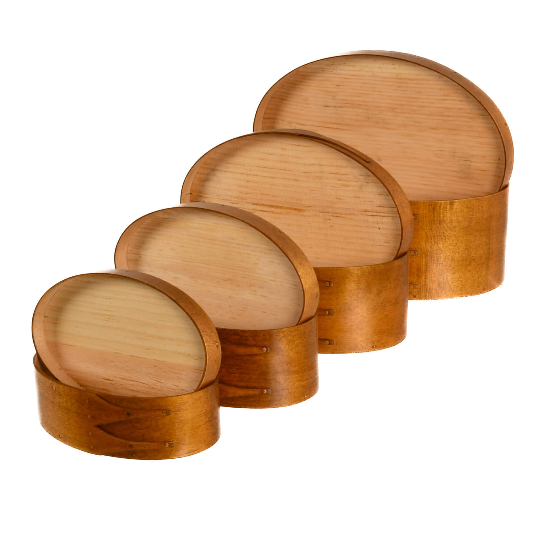 Set of Four Nesting Shaker Reproduction Boxes-5