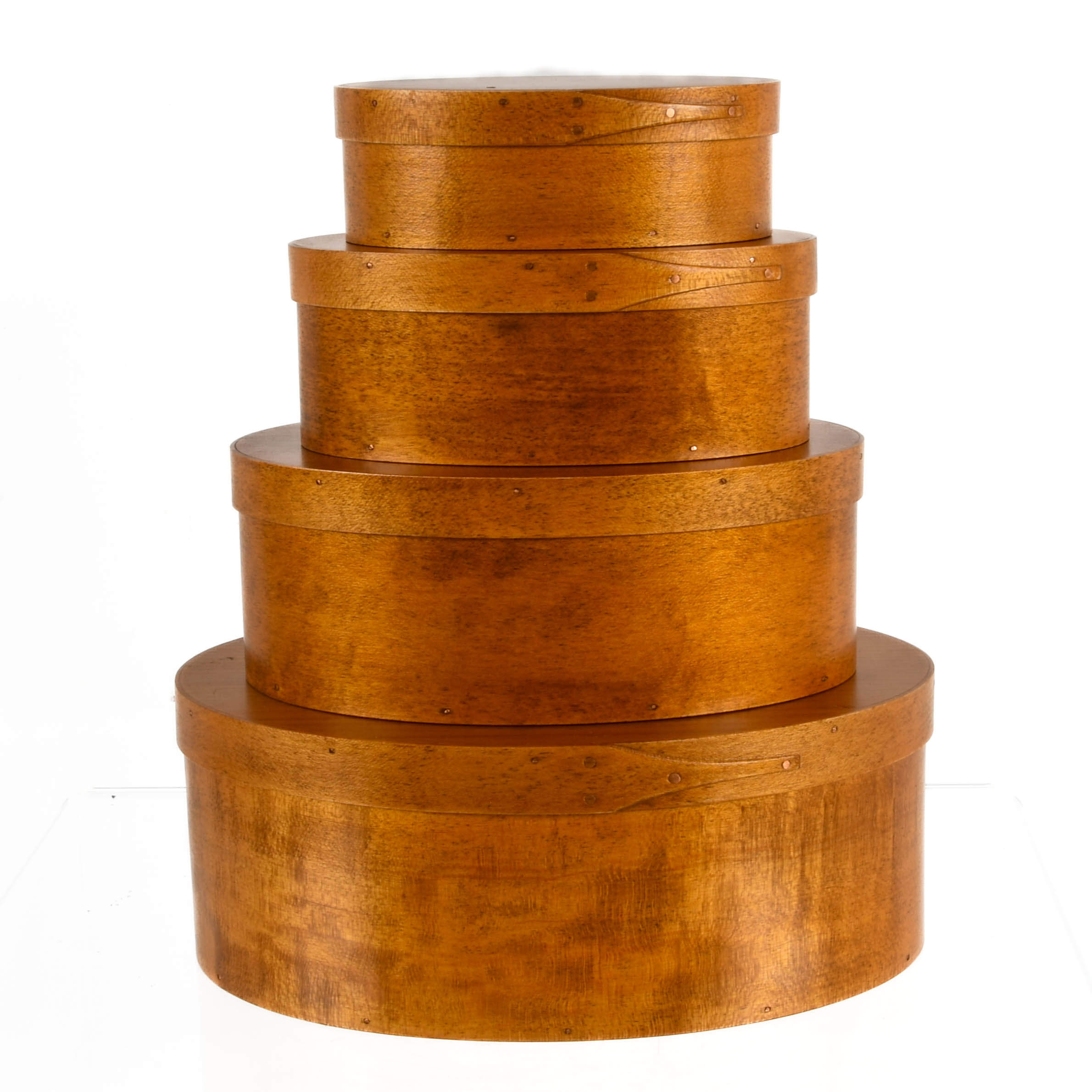 Set of Four Nesting Shaker Reproduction Boxes-4