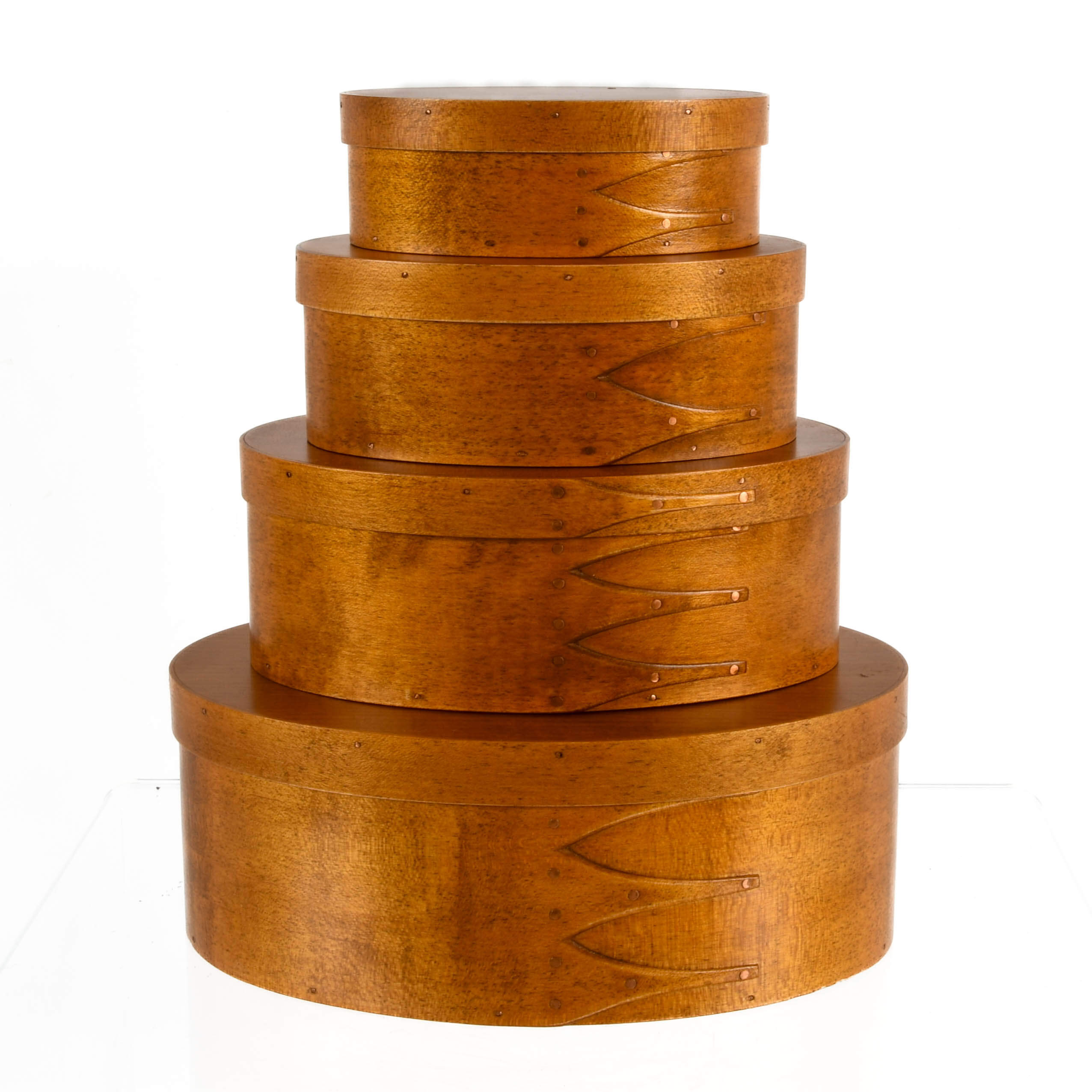 Set of Four Nesting Shaker Reproduction Boxes-1