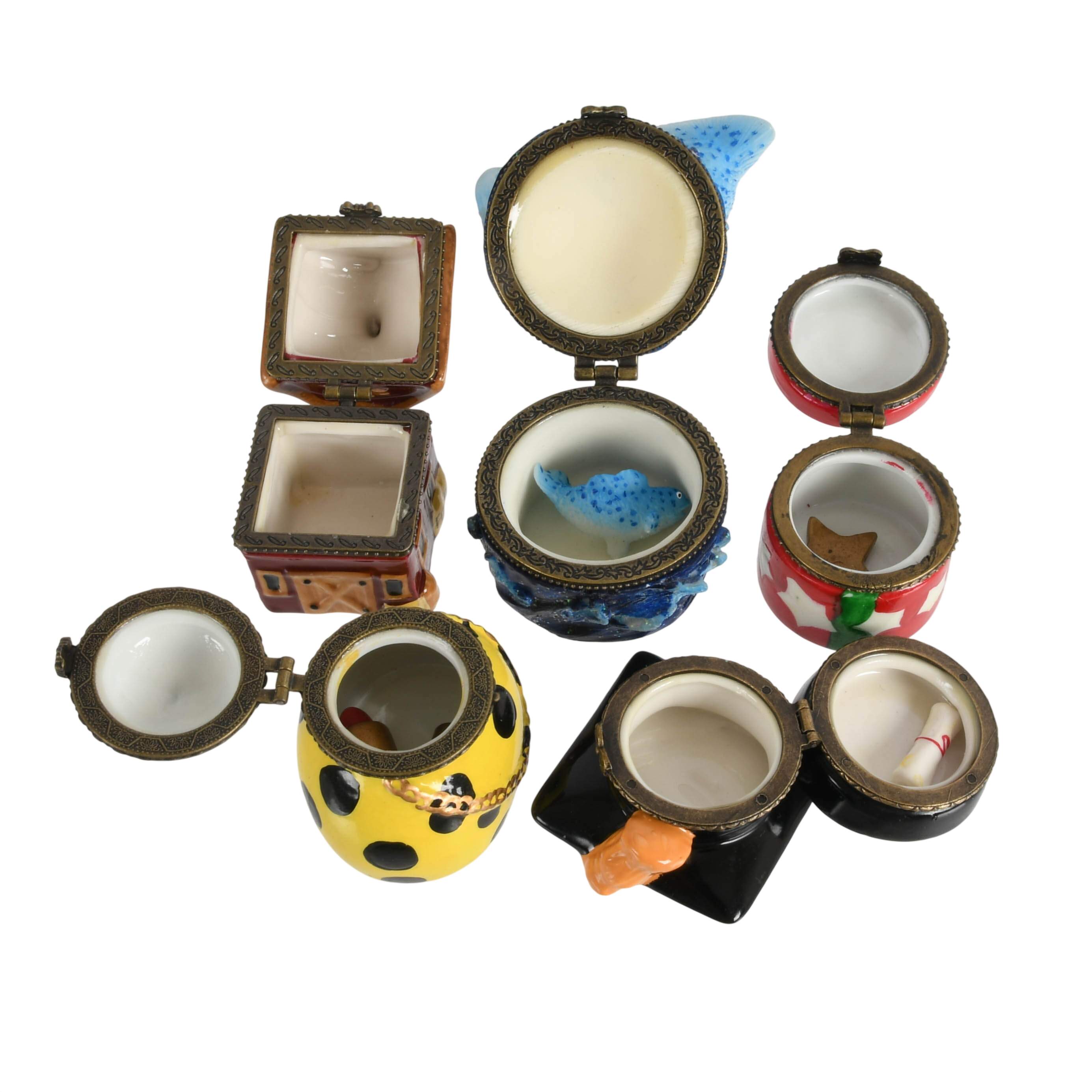 Grouping of Figural Trinket Boxes-4
