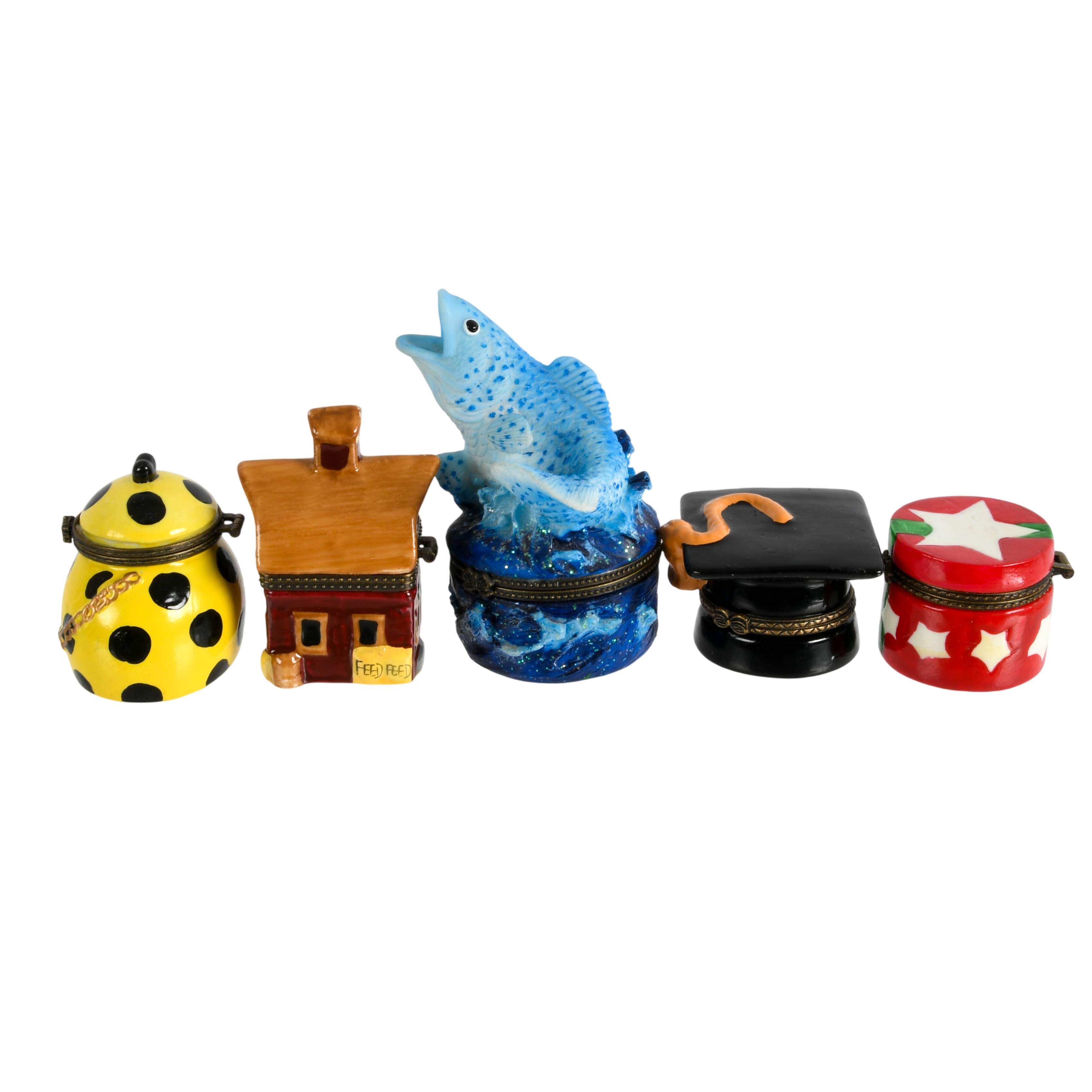Grouping of Figural Trinket Boxes-2