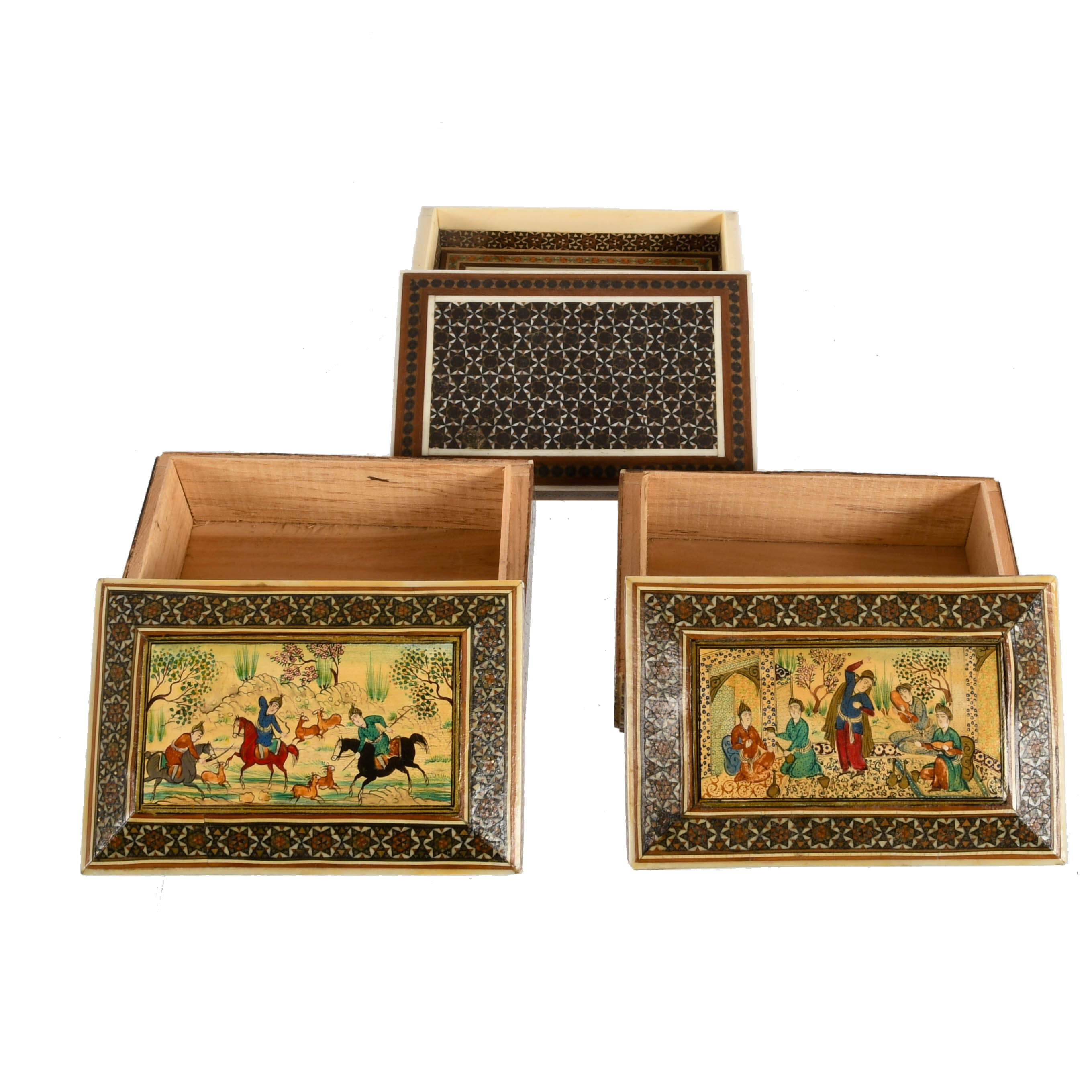 Three-Piece Grouping of Mid-Century Persian Boxes-2