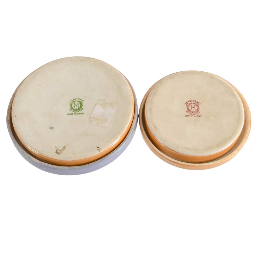Pair of Noritake Lusterware Vanity Powder Boxes-7